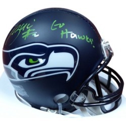 Autographed Trevone Boykin Seattle Seahawks Mini Helmet