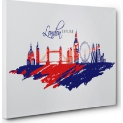 London Skyline CANVAS Wall Art Home Decor