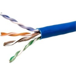 Cat6 Ethernet Bulk Cable Network Solid UTP CMP Plenum 23AWG 1000' Blue