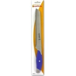 Bulk Buys OA610-36 Professional Bread Knife with Blue Plastic Handle - Pack of 3