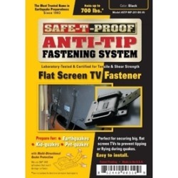 Safe-T-Proof Disaster Preparedness STP-MP-201-BK-05 Anti-Tip Fastening System Fl