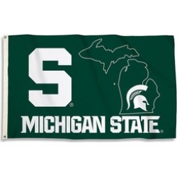 BSI Products Michigan State Spartans 3 x 5 ft. Flag with Grommets