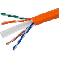 Cat6 Ethernet Bulk Cable Network Stranded 550Mhz UTP CM 1000ft Orange
