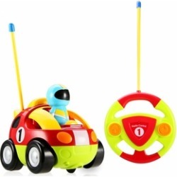 Liberty Imports Cartoon Race Car Radio Control Toy for Toddlers
