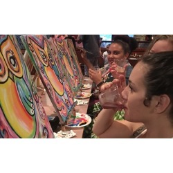 Painting Class for One or Two with Complimentary Wine from Champaint 777 at Soul Food Bistro II (Up to 42% Off)