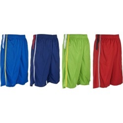 VMZ Fashion Men's Active Lightweight Mesh Basketball Shorts (4-Pack)