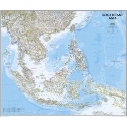 National Geographic Maps RE01020620 Southeast Asia Classic Wall Map