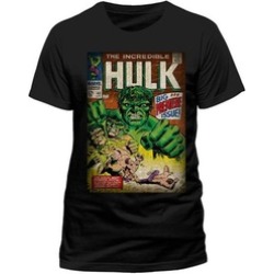 The Incredible Hulk Comic Book Cover Marvel Tee T-Shirt Mens