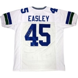 Autographed Kenny Easley Seattle Seahawks White Custom Jersey