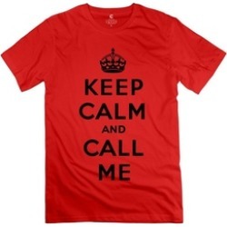 Ytaze Keep Calm And Call MeT Adult Tee