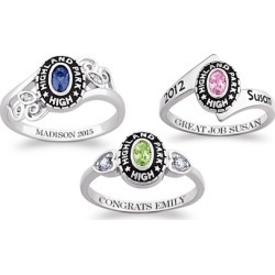 One or Two Personalized Women's Class Rings from Limogés Jewelry (Up to 68% Off)