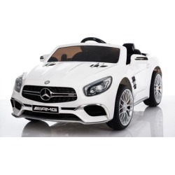 12V Mercedes AMG SL65 Ride on Electric Car For Kids w/RC White
