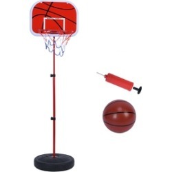 Mini Adjustable Portable Basketball Stand & Hoop System W/Pump Ball