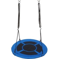Kids Outdoor Round Net Hanging Rope Nest Tree Swing