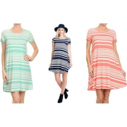 USA Sleeveless Women Stripe Summer Dress Cocktail Bandage party dress
