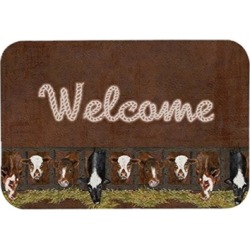 Carolines Treasures Welcome Mat With Cows Kitchen Or Bath Mat