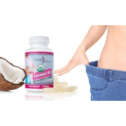 Organic Coconut Oil Weight Loss and Hair, Skin and Nail Growth Supplement