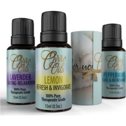 Essential Oil Set by Ovvio Oils, Therapeutic Grade Aromatherapy Kit