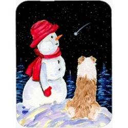 Carolines Treasures SS8573LCB 12 x 15 in. Australian Shepherd Glass CuttingBoard
