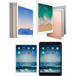 Apple iPad 2, 3, 4, 5, 6, Air, Air 2 Tablet WiFi or Cellular (Scratch & Dent)