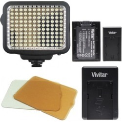 Vivitar 120 LED Dimmable Light Panel Dimmable on Camera or Camcorder