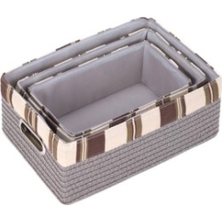 silver Neutral Nesting Baskets