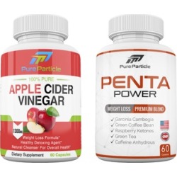 Premium Apple Cider Vinegar Pills and Penta Power Weight Loss Set 2