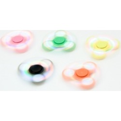 LED Hand Spinner Tri Fidget Spinner EDC Focus Toy Kid/ Adult 2 Pack