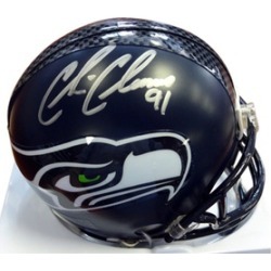 Autographed Chris Clemons Seattle Seahawks Mini Helmet