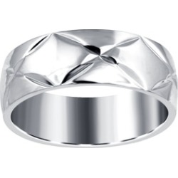 Orchid Jewelry Stainless Steel High Polished Band Ring