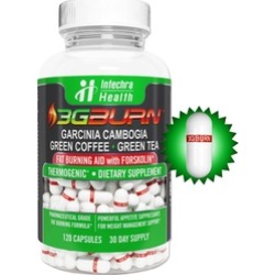 3G-Burn® Fat Burner Diet Pills - Garcinia + Green Coffee + Forskolin