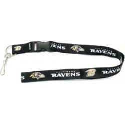 MKW 5717526250 Baltimore Ravens Breakaway Lanyard with Key Ring