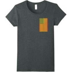 Softball Flag Shirt Two-Sided American Flag Softball Tee