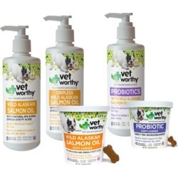 Vet Worthy Healthy Coat and Digestion Dog Supplements