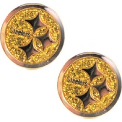 Sports Team Logo Glitter Sparkle Post Stud Logo Earring Set Charm Gift