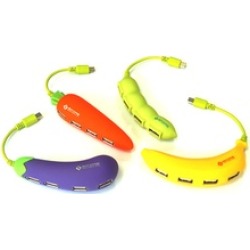 Multi-Function OTG Mobile USB Hub, USB 2.0: 4-Ports for Android and PC