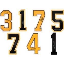 Boston Bruins Signed Autographed NHL Authentic Jersey Numbers