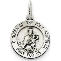 Sterling Silver Queen of the Holy Scapular Medal