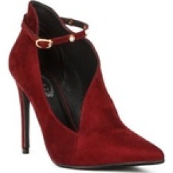 Xehar Women's Pointed Toe Stiletto Heel Ankle Strap Pump