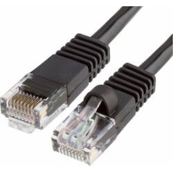 Cmple - RJ45 CAT5 CAT5E ETHERNET LAN NETWORK CABLE - 7 FT Black