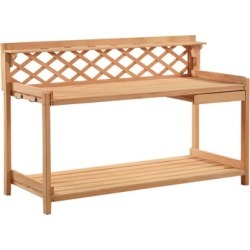 Potting Bench Outdoor Garden Work Bench Station Solid Wood New