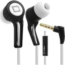 Cellet 3.5mm Stereo Hands-Free Headphones with Microphone - White/Blac