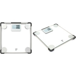 Clear Glass Precision Digital Bathroom Scale with 400 Lb. Capacity