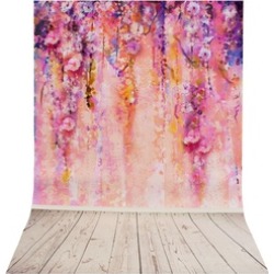 Purple Tree Romantic Photography Backdrop Background Studio Prop