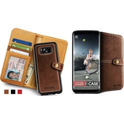 Galaxy S8 / S8+ Detachable Magnetic Wallet Case - 3 Credit Card Slots