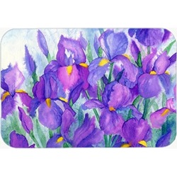 Carolines Treasures IBD0256JCMT Purple Iris Kitchen or Bath Mat