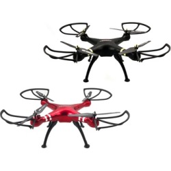 TechComm Hawk RC Quadcopter Drone 6-Axis Gyro 3D Roll Action LED Lights
