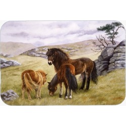 Carolines Treasures BDBA0189LCB Horses in the Meadow Glass Large Cutting Board Carolines Treasures BDBA0189LCB Horses in the Meadow Glass Large Cutting Board