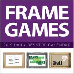 2019 Frame Games Daily Desk Calendar