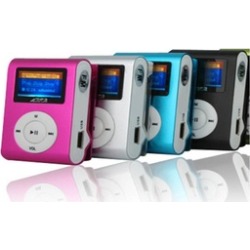 Generic Black Mini MP3 Player Clip USB FM Radio LCD Screen